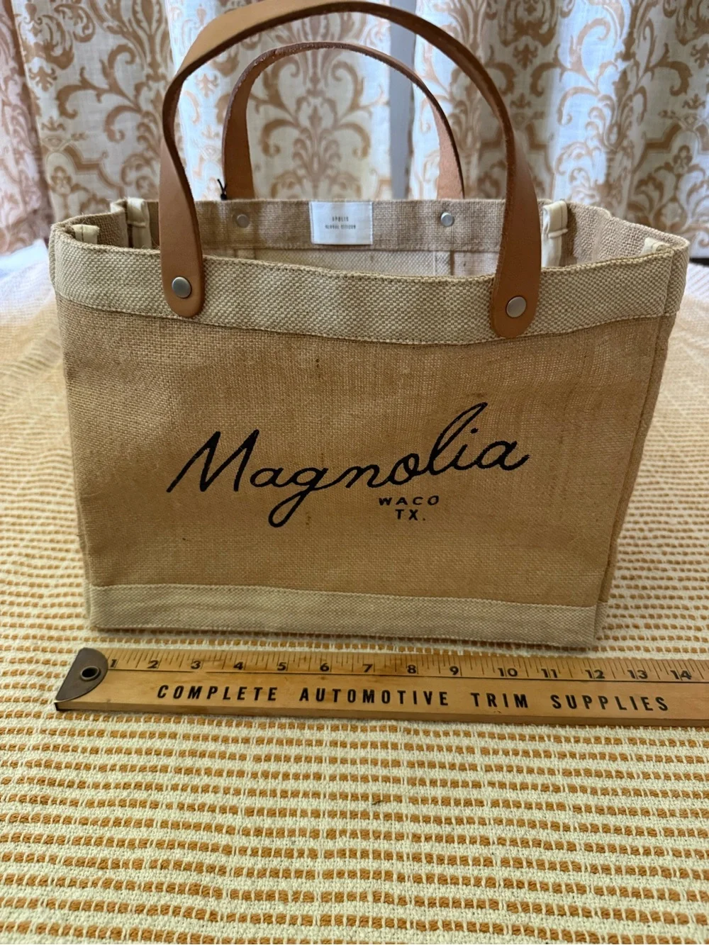 The Magnolia Script Market Tote. NWT